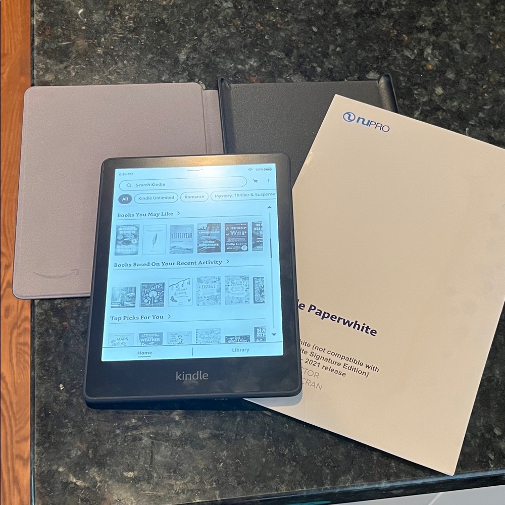 Amazon Paperwhite with Black Cover